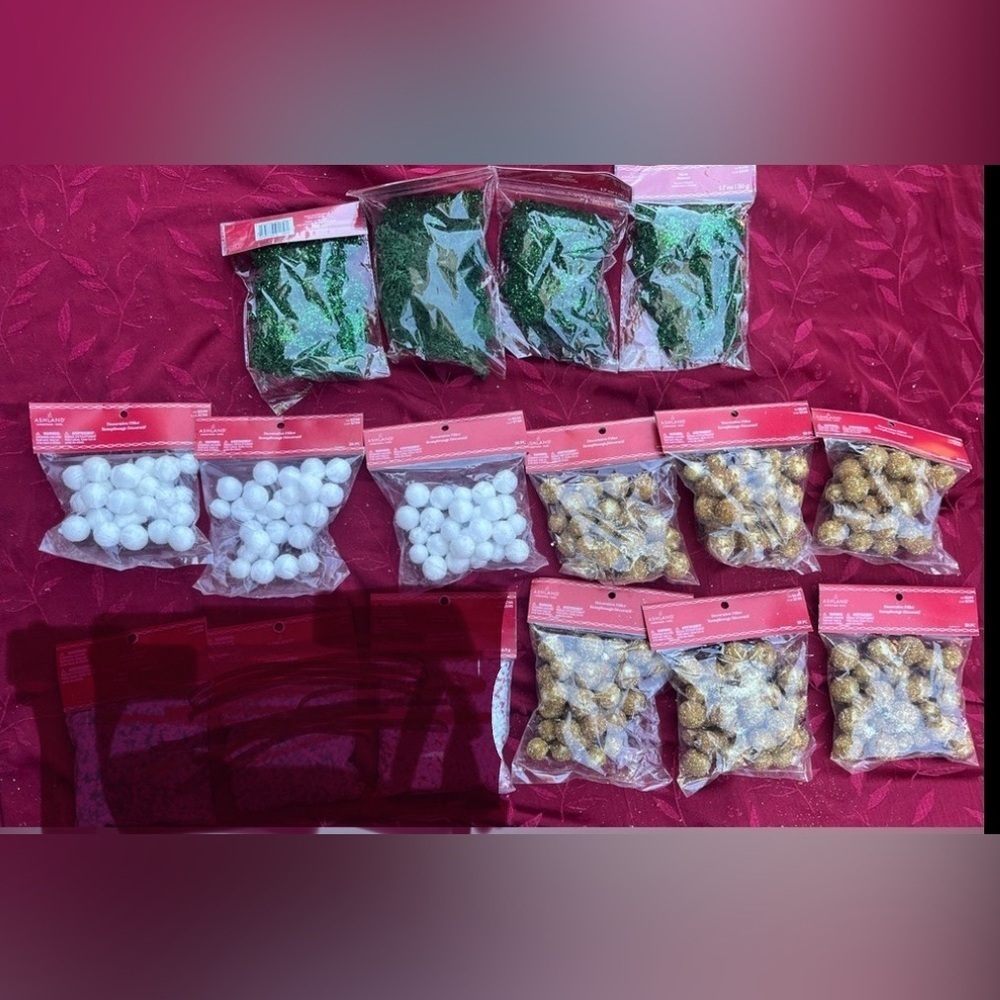 Decorative Christmas  filler bundle 13 bags